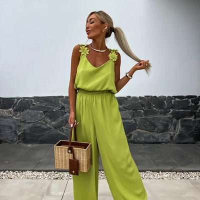 Anselma - Tuta without sleeves with wide legs