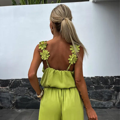 Anselma - Tuta without sleeves with wide legs